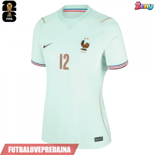 Lacne Ženy Futbalové dres Francúzsko Randal Kolo Muani #12 MS 2026 Krátky Rukáv - Preč